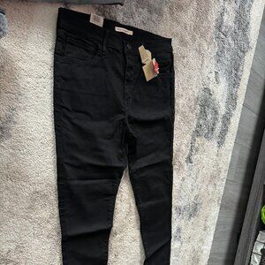 Women's Levi's 720 high rise super skinny jeans black size 31